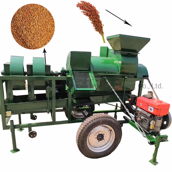 12HP Diesel Engine Large Multi Function Corn Thresher Maize Sheller