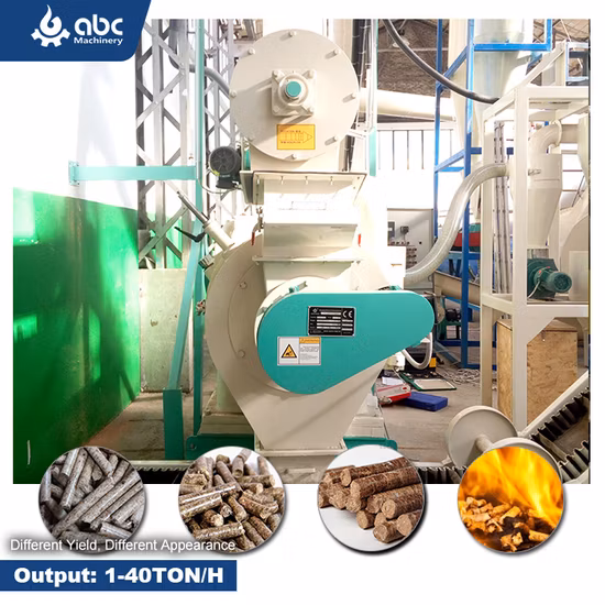 Vertical Ring Die Industrial Large Scale Engineering Biomass Fuel Hard Wood Sawdust Rice Peanut Coconut Bagasse Straw Hay Complete Best Pellet Mill for Sale